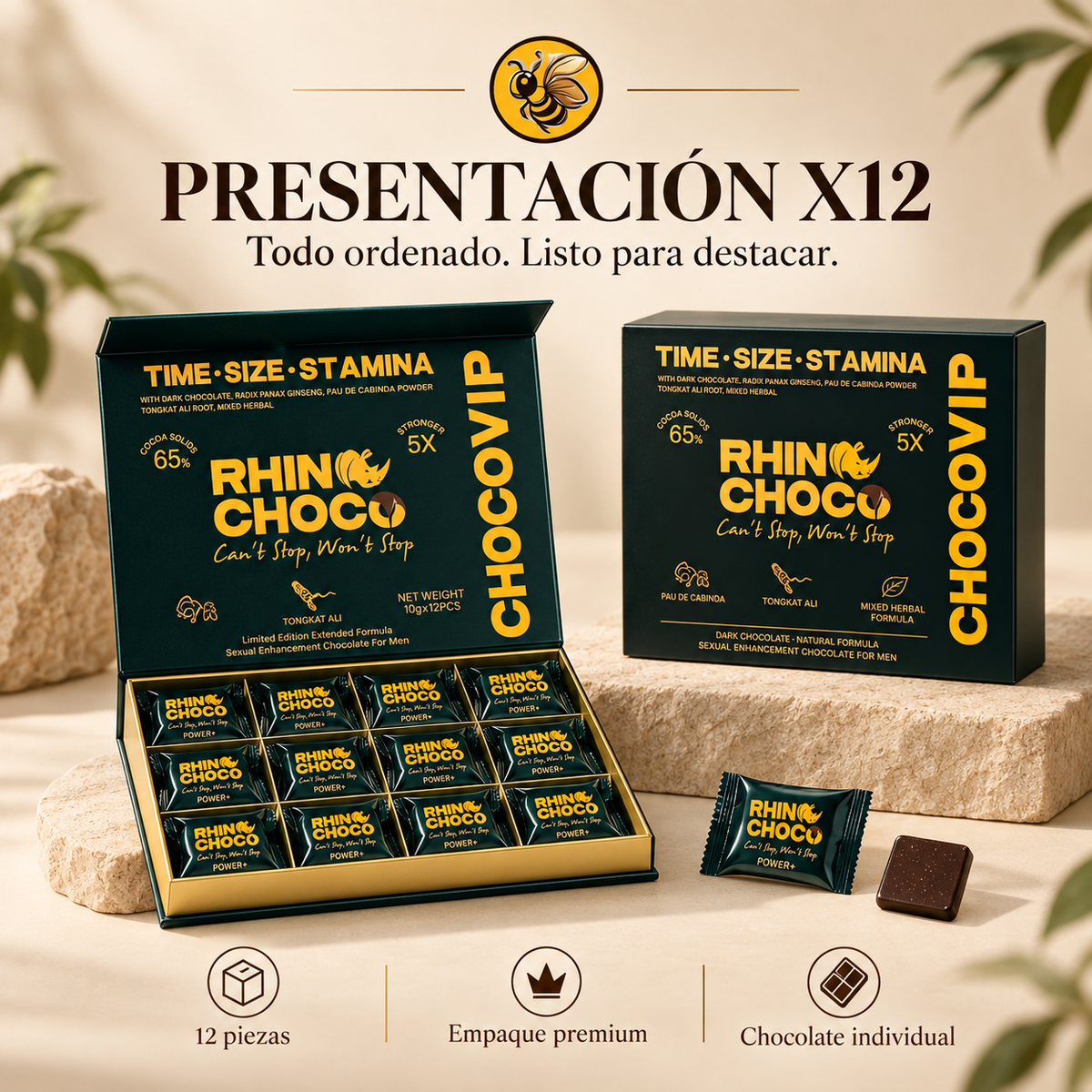 10 Rhinochoco Boxes | Distributor Pack