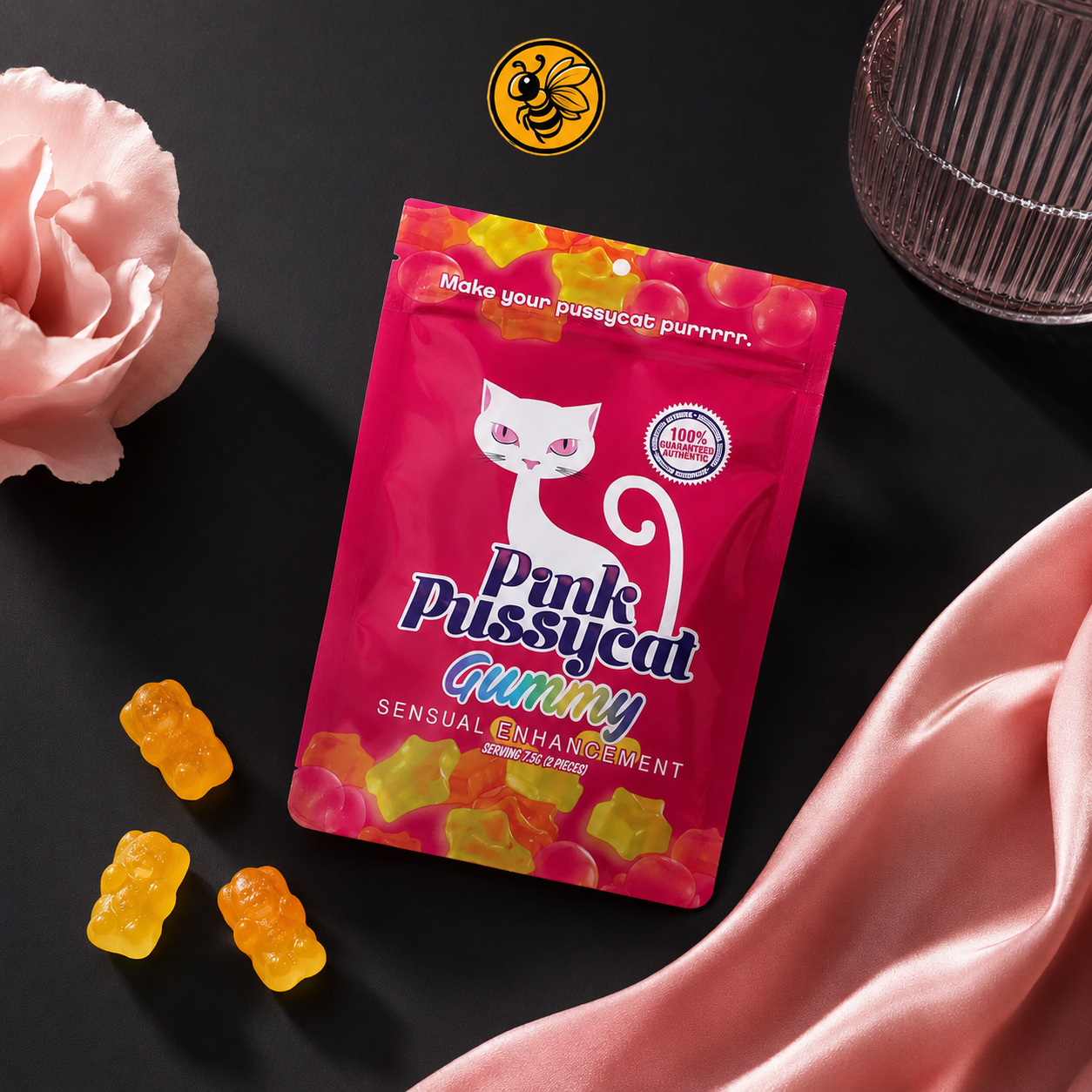 1 Caja Pink P Cat Gomitas | 24 Piezas