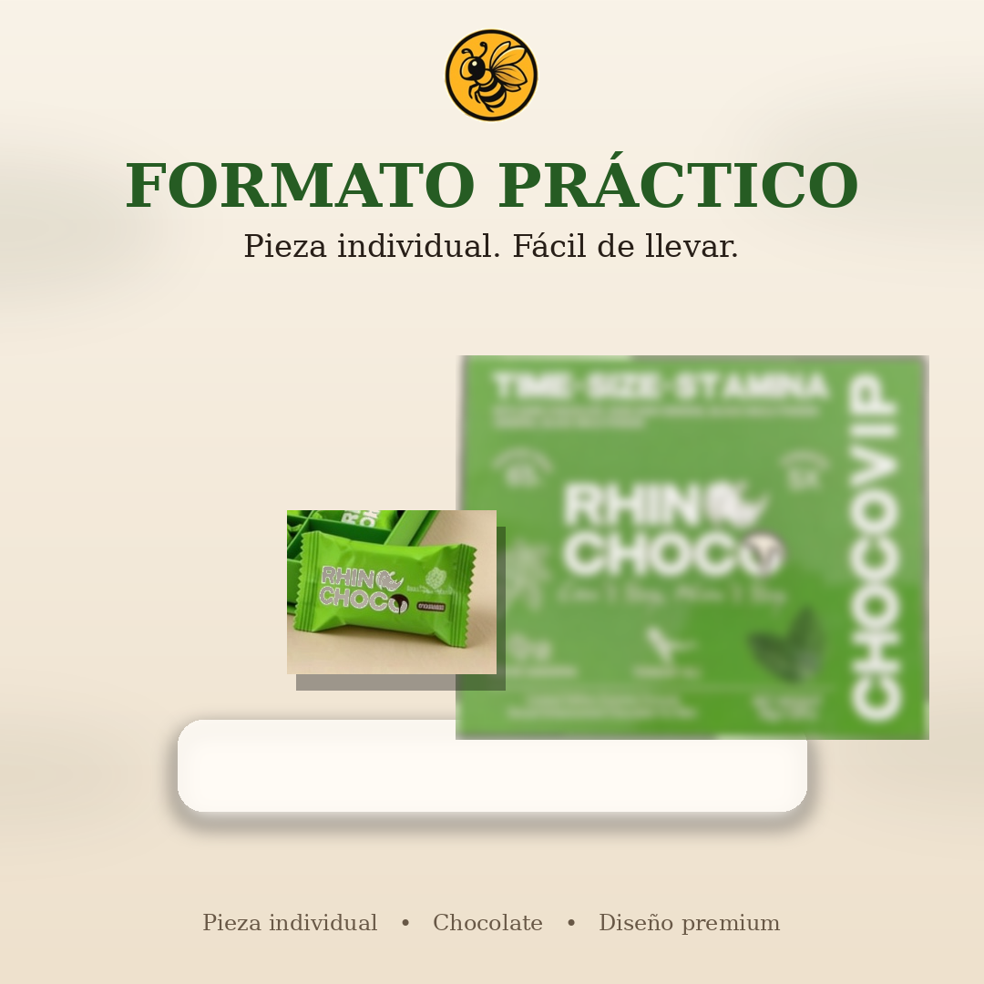 Rhinochoco Sabor menta - 1 Caja 12 sobres | CHOCOVIP