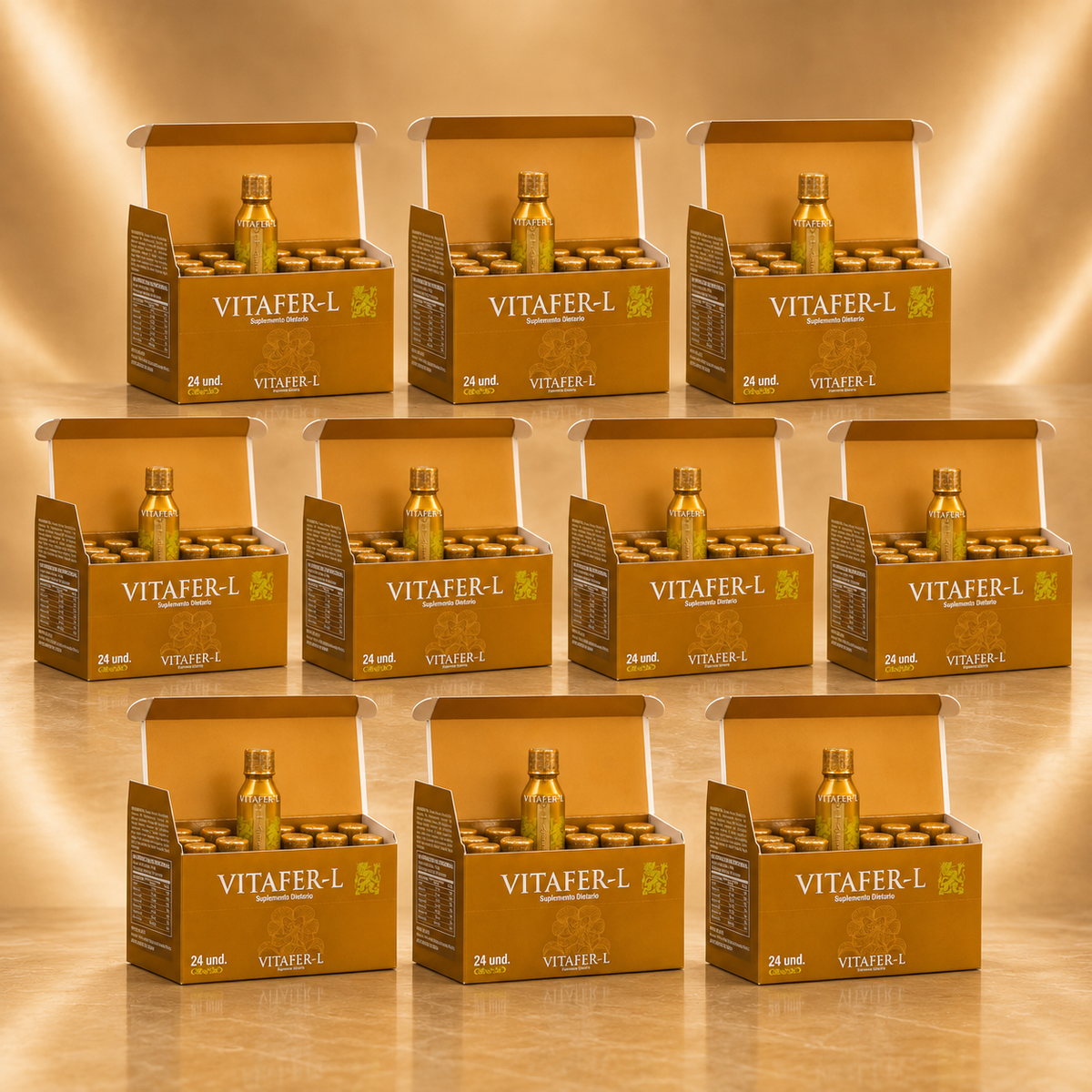 Vitafer-L Shots | Paquete de 10 Cajas – 240 Unidades