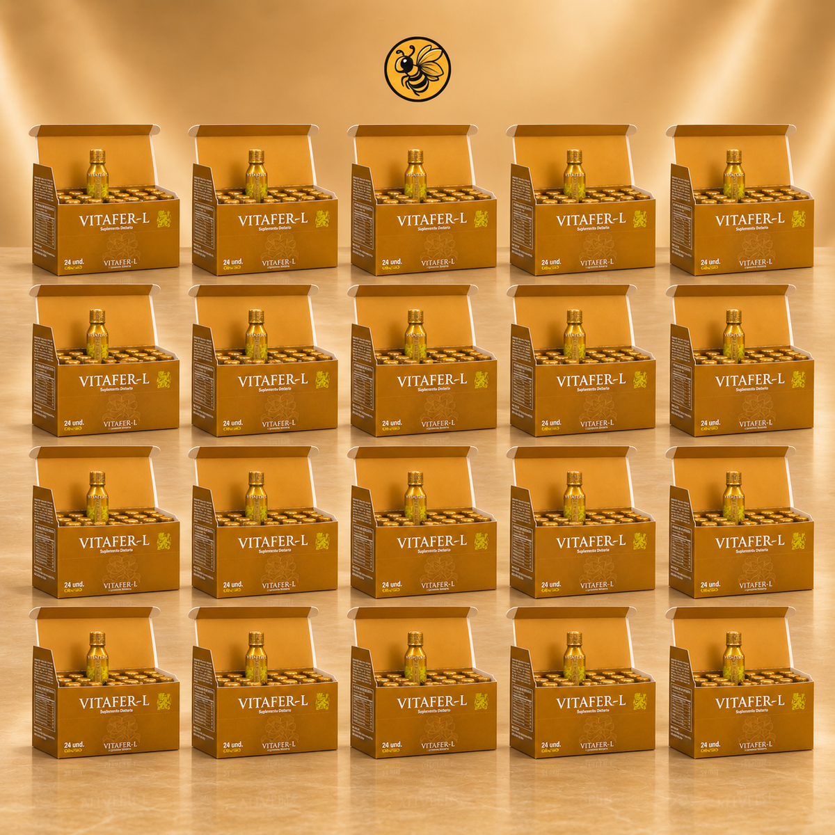 Vitafer-L Shots | Paquete de 20 Cajas – 480 Unidades
