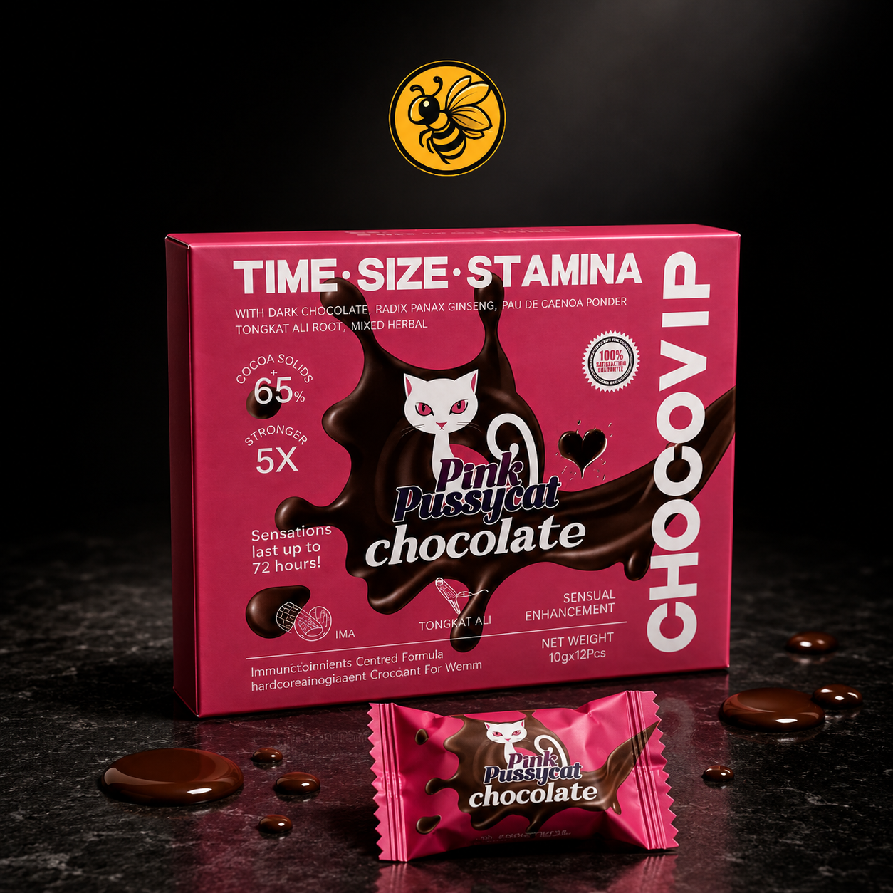 1 Caja Pink P Cat Chocolate para mujer | CHOCOVIP