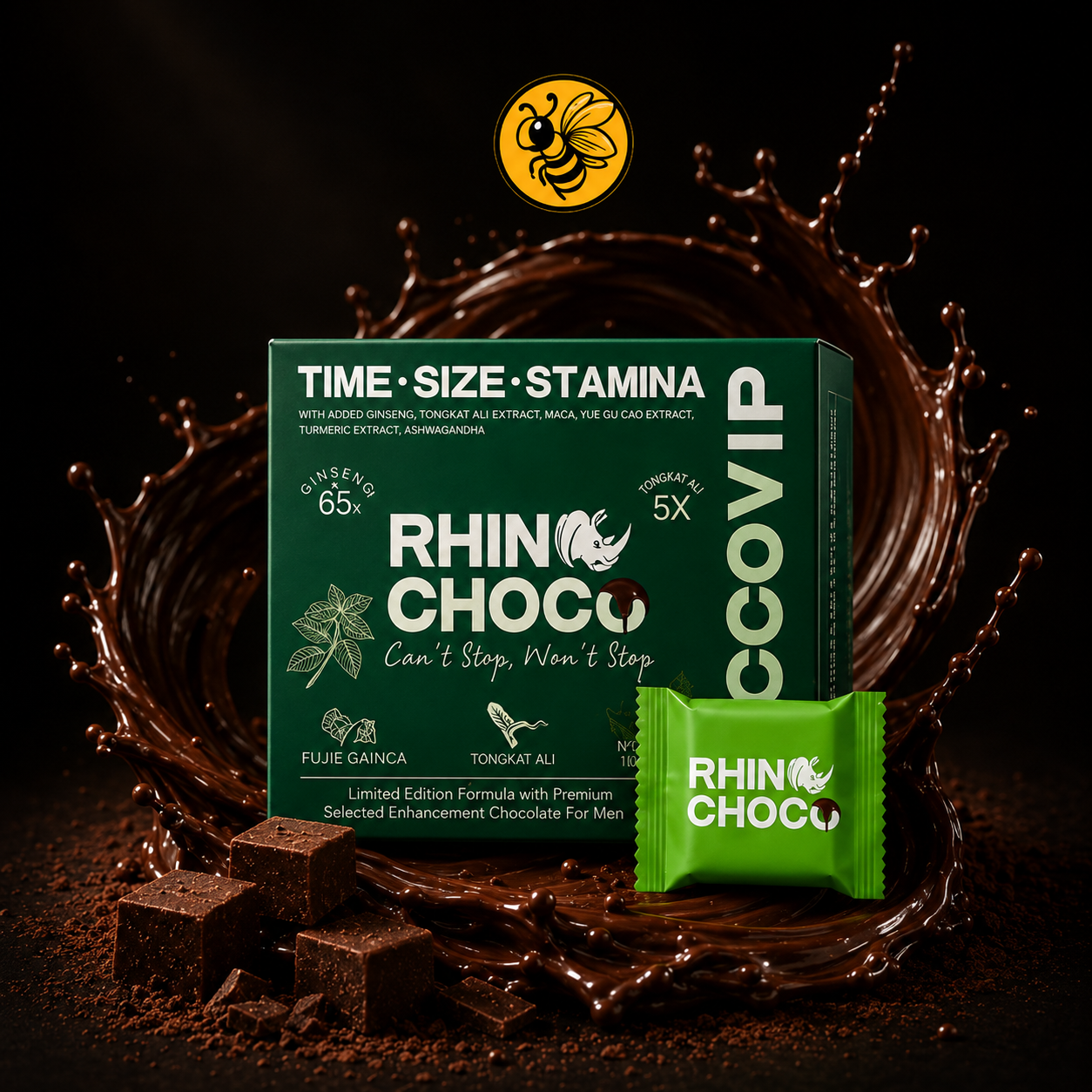 1 Caja Rhinochoco Sabor menta | CHOCOVIP