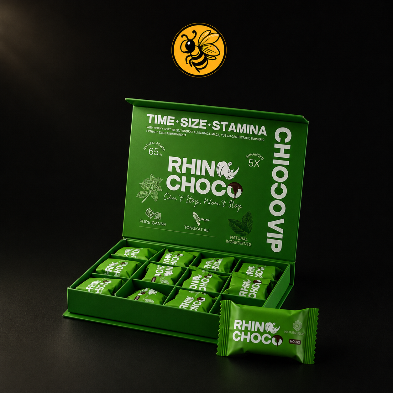 1 Caja Rhinochoco Sabor menta | CHOCOVIP
