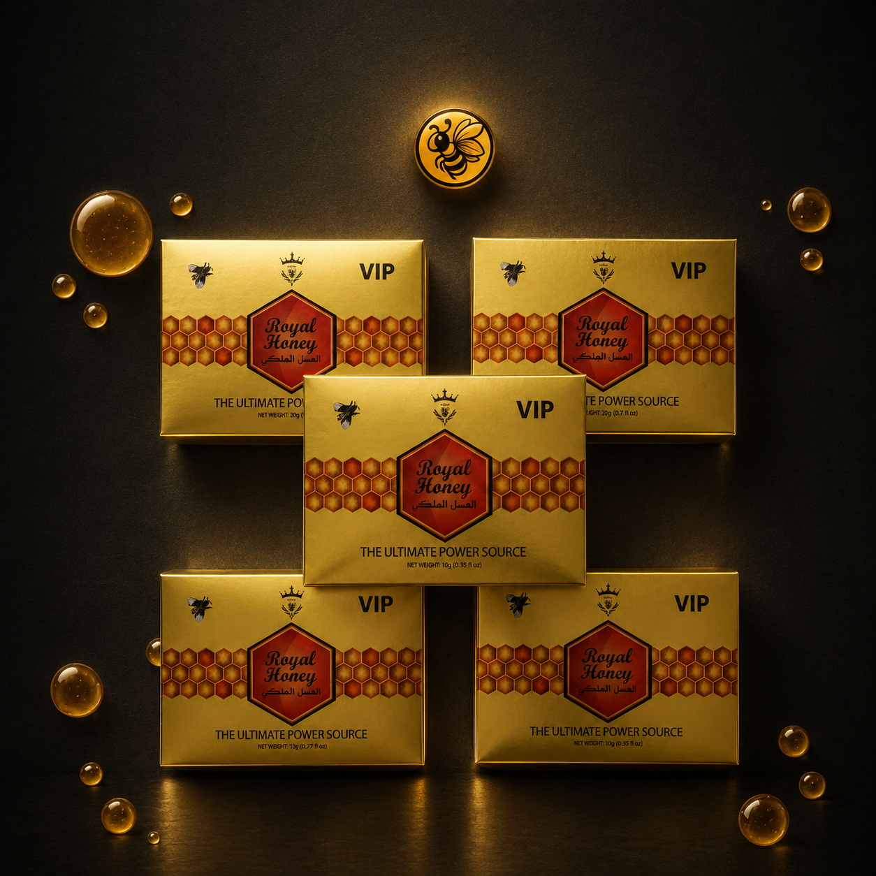5 Cajas Royal Honey VIP | Pack Entrada