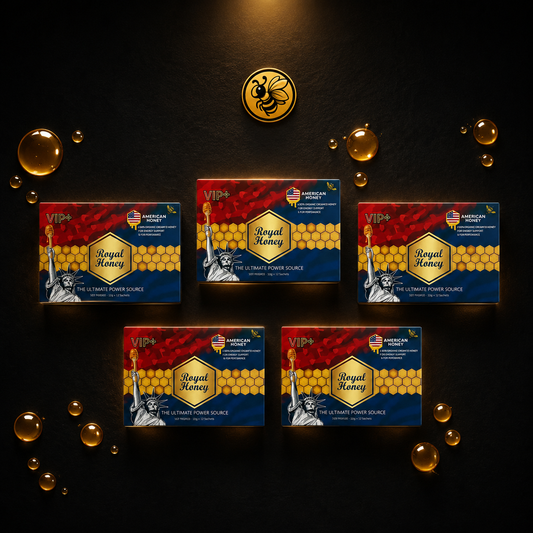 5 Cajas Royal Honey VIP+ Sabor Coco | Pack Entrada