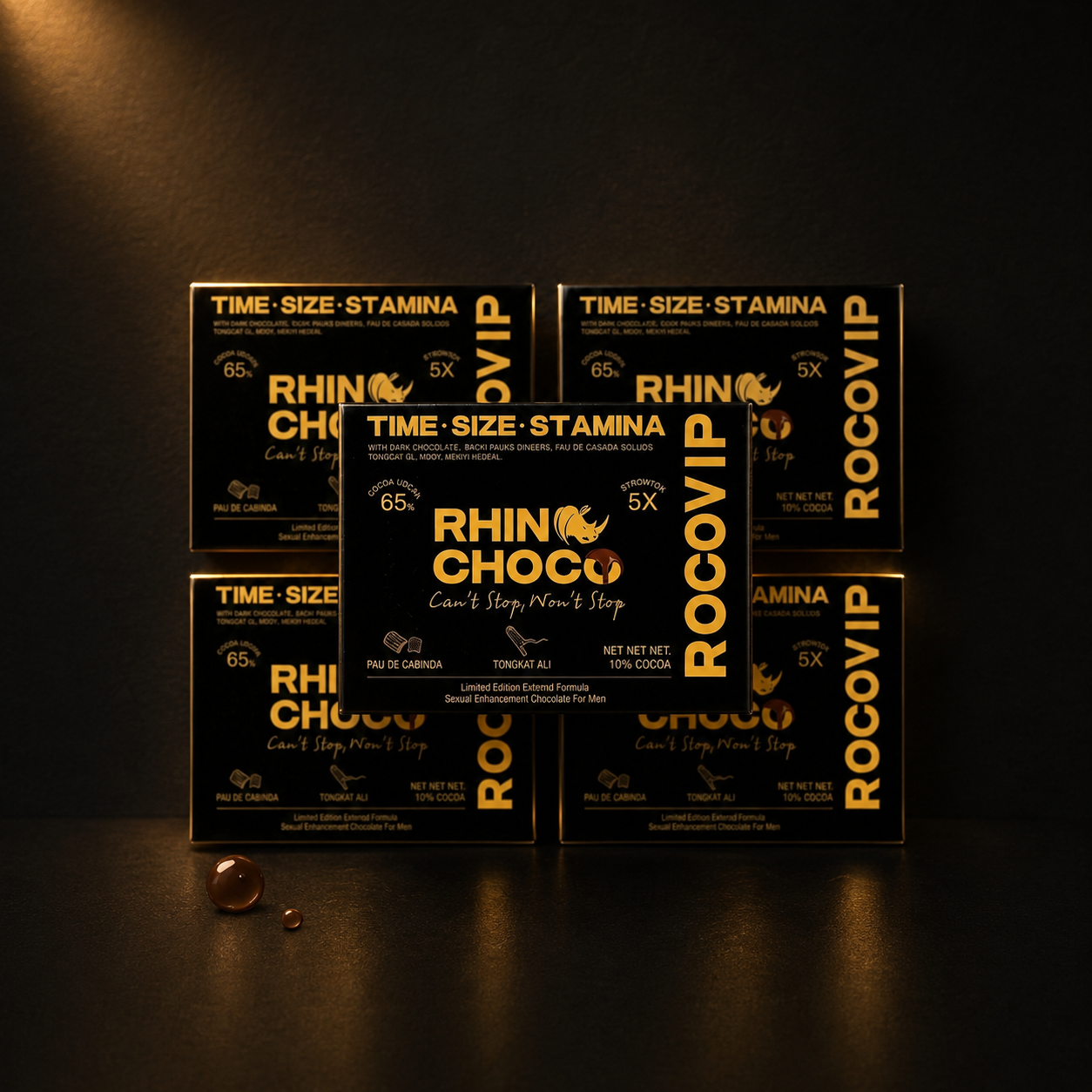 5 cajas Rhino Choco 12 pz | Pack de Entrada