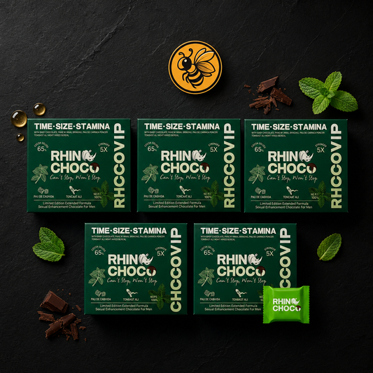 5 Cajas Rhino Choco Menta | Pack de Entrada
