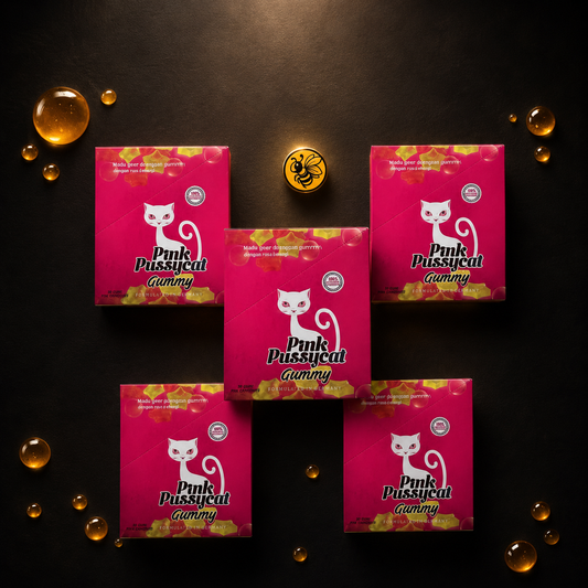5 Cajas Pink P Cat en Gomita | Pack Entrada