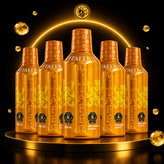 Vitafer-L 5 Botellas de 500ml - Energía y Vitalidad para Uso Personal