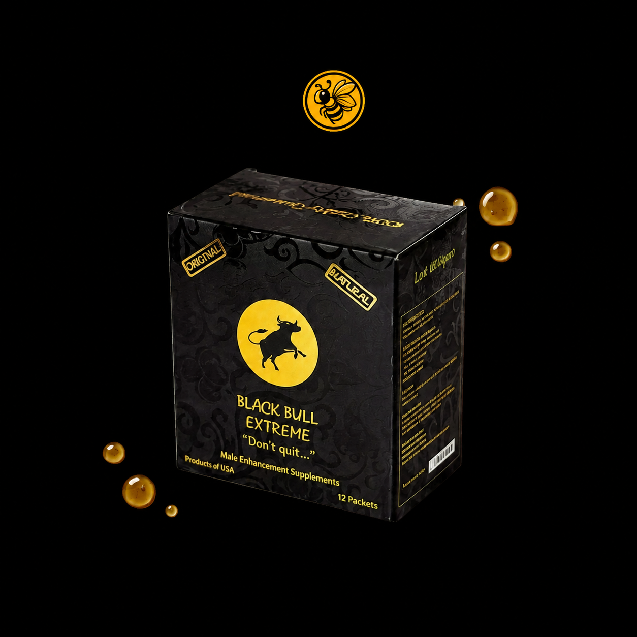 Black Bull Honey – 1 Caja 12 Sobres | Miel de Malasia