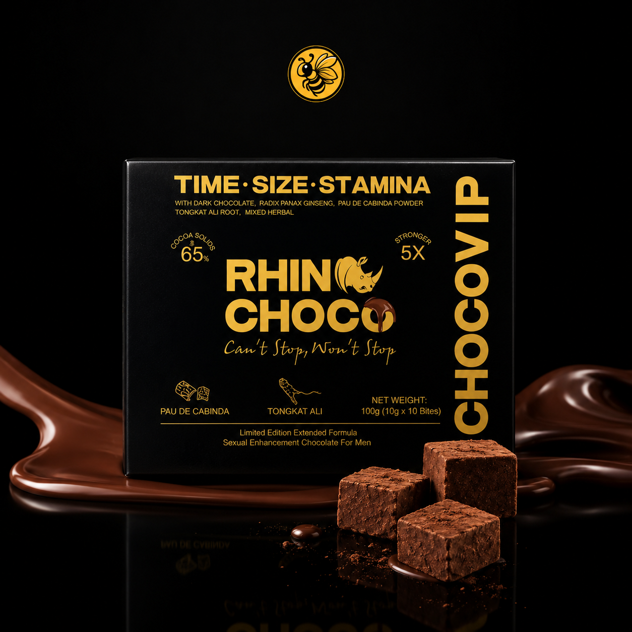 5 cajas Rhino Choco 12 pz | Pack de Entrada