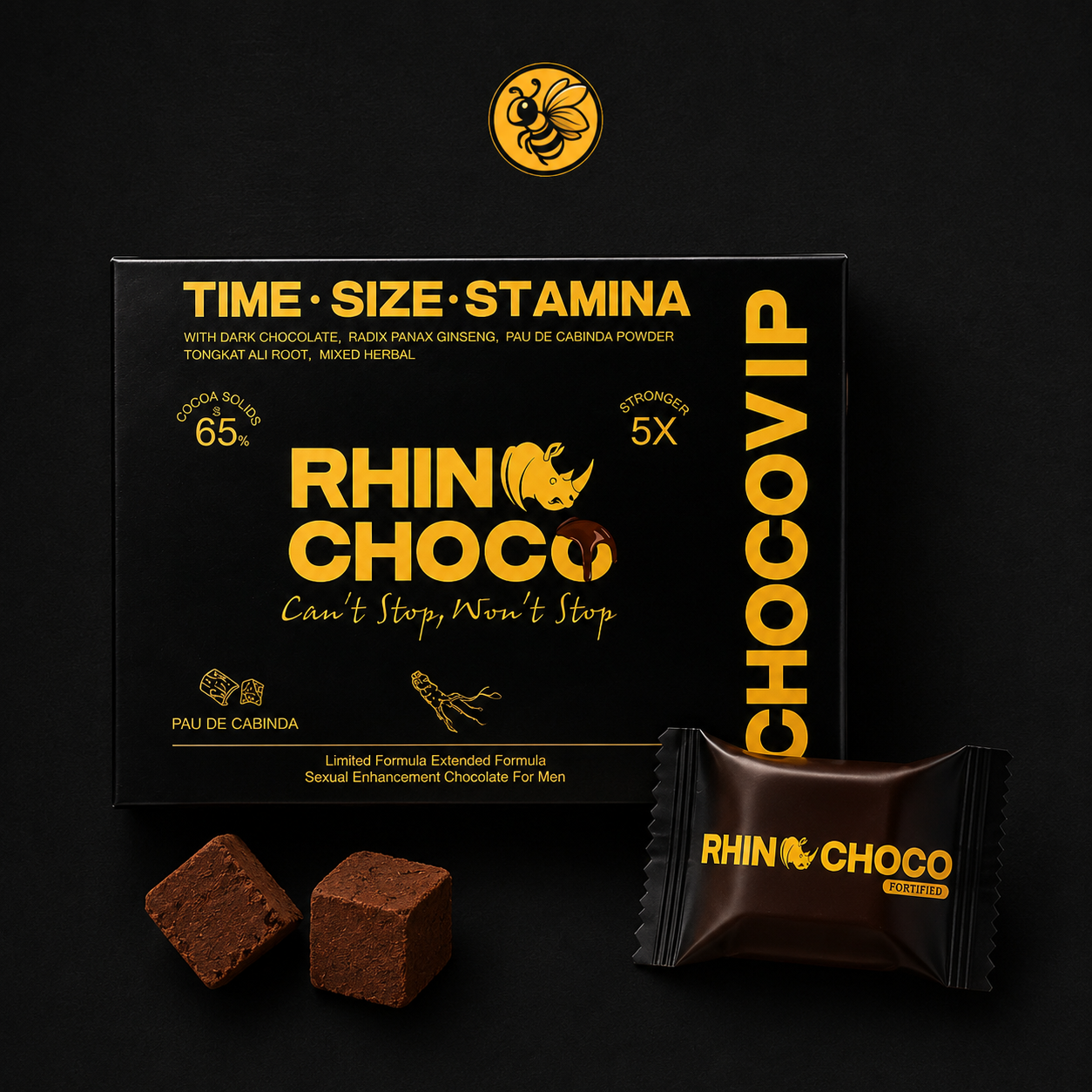 5 cajas Rhino Choco 12 pz | Pack de Entrada