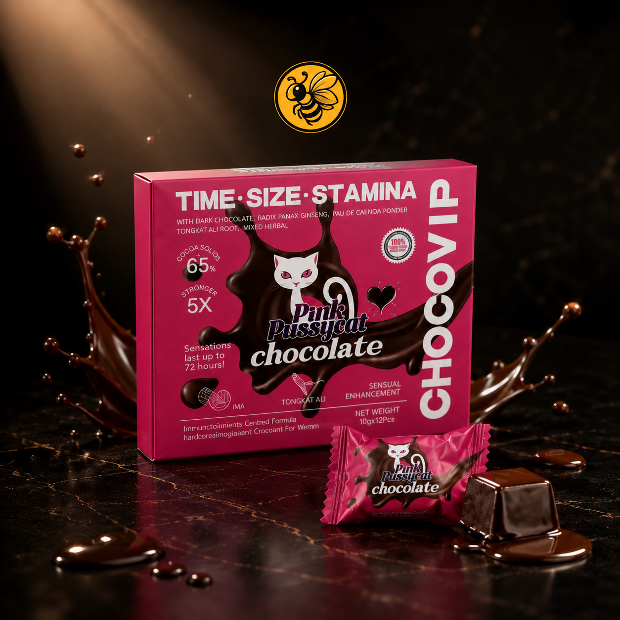 1 Caja Pink P Cat Chocolate para mujer | CHOCOVIP