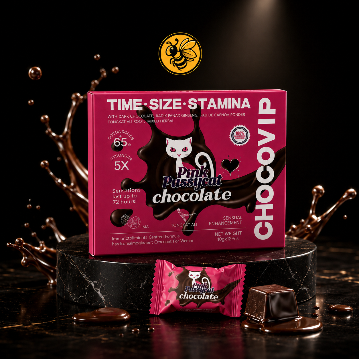 1 Caja Pink P Cat Chocolate para mujer | CHOCOVIP