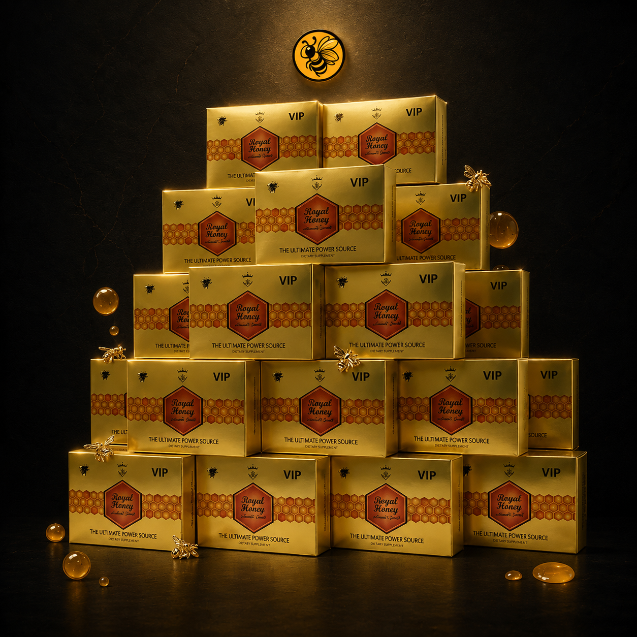 20 Cajas Royal Honey VIP | Pack Pro