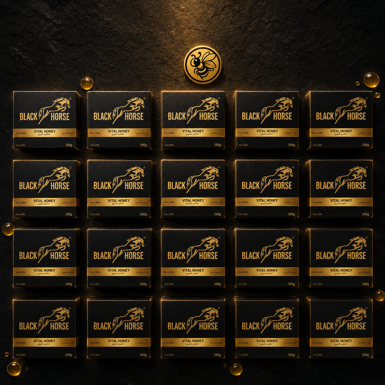 20 Cajas Black Horse | Pack Pro