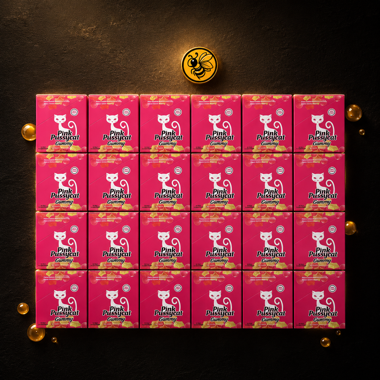 20 Cajas Pink P Cat Gummies | Pack Pro