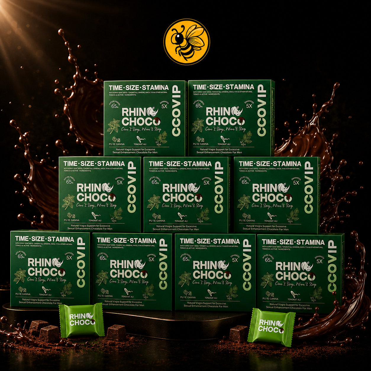 10 Cajas Rhino Choco Menta | Pack Distribuidor