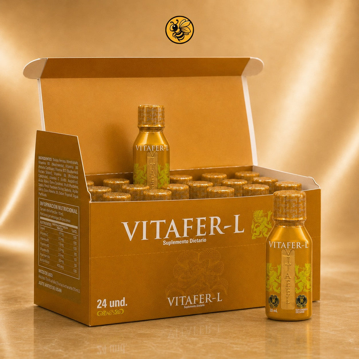 Vitafer-L Shots | Paquete de 20 Cajas – 480 Unidades
