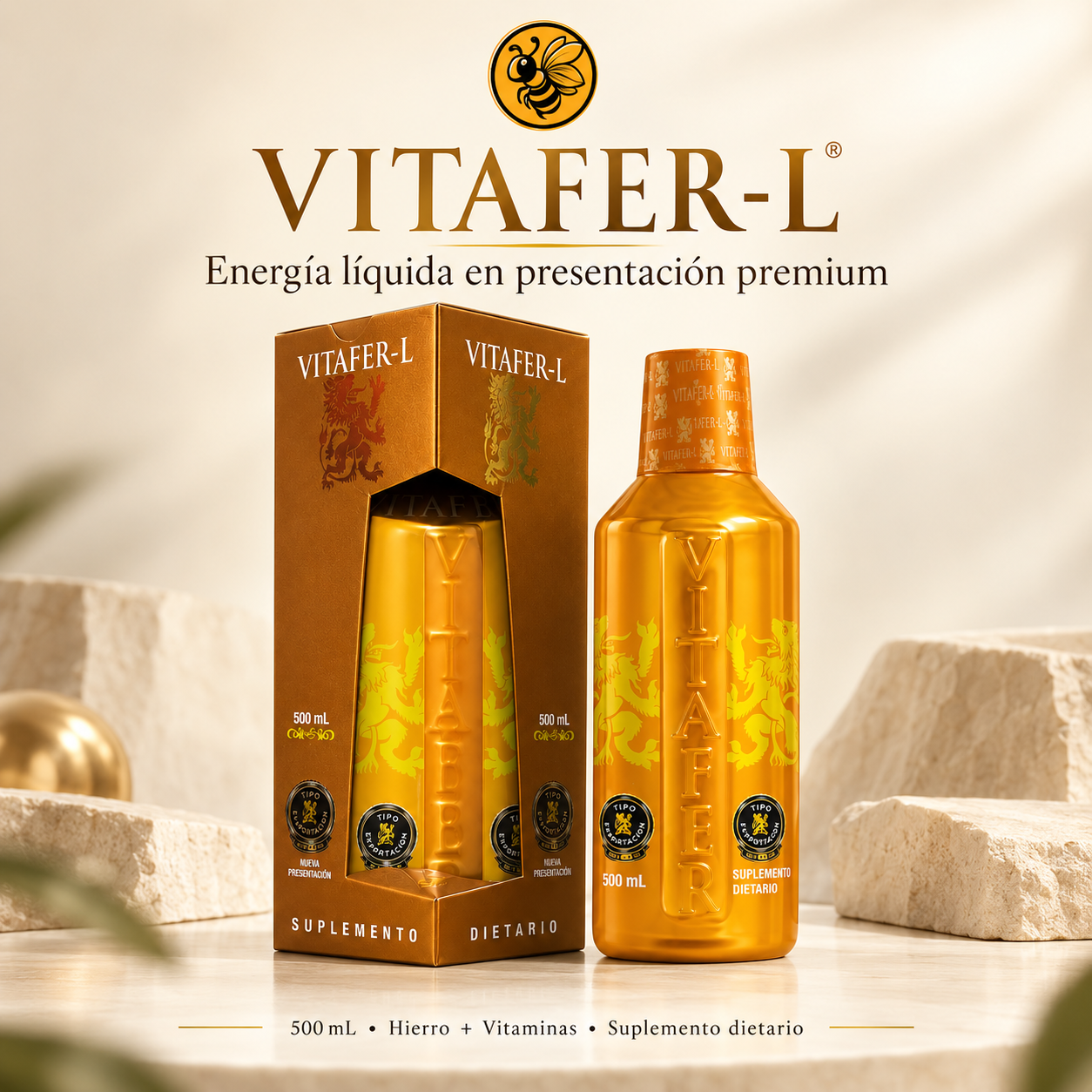 Vitafer Bottle 500 ml — Daily Energy and Vitality | Performance and Active Focus