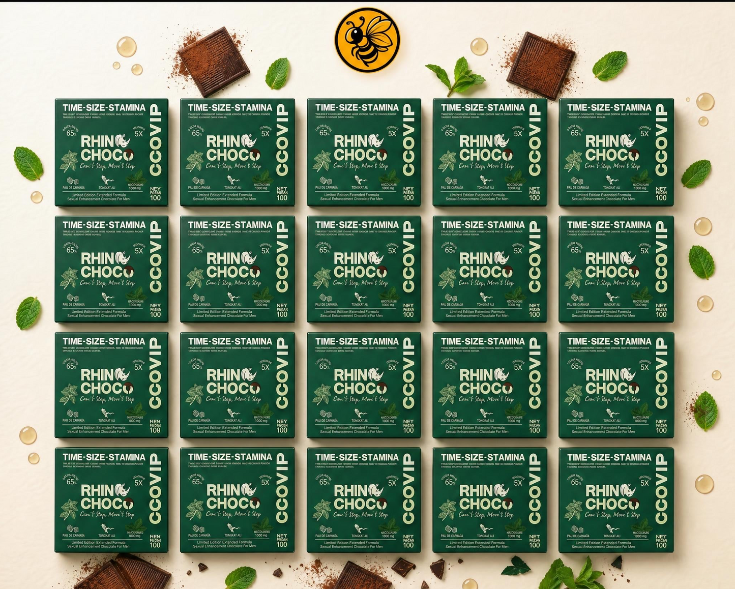 20 Cajas Rhino Choco Pro | Pack Pro