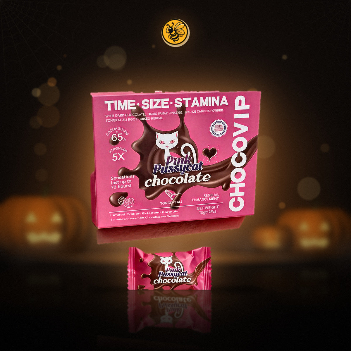 Pink P Cat Chocolate – 1 Caja 12 Piezas | CHOCOVIP
