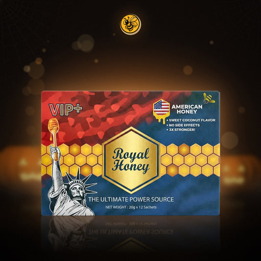 Royal Honey American Sabor Coco – 1 Caja 12 Sobres | Miel de Malasia